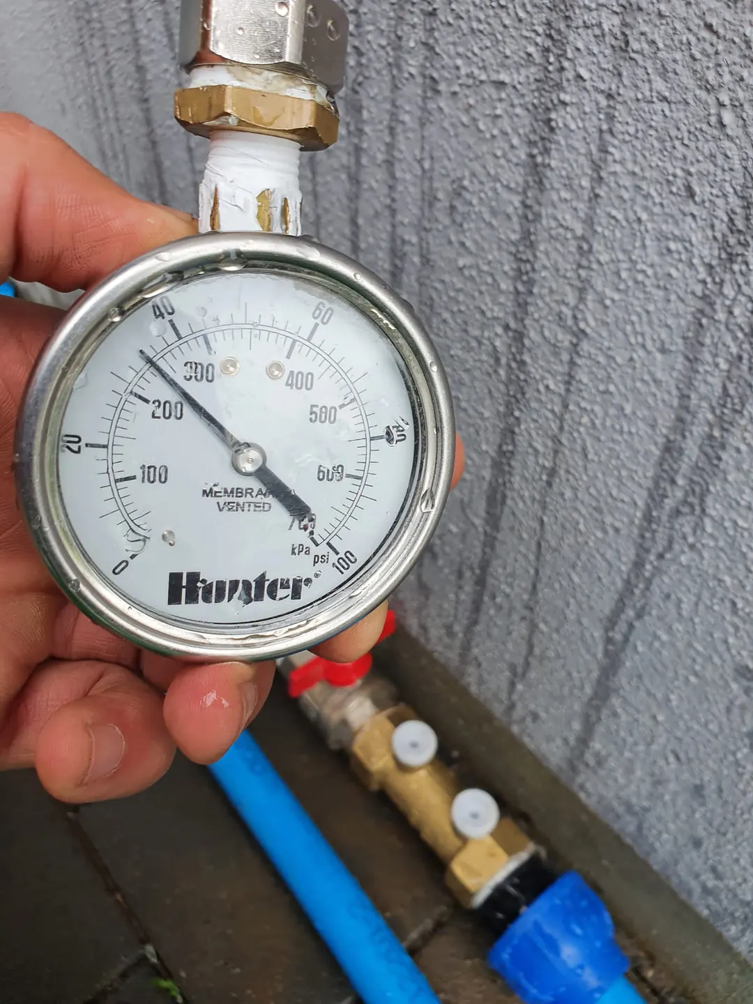 Druckmessung Hunter Manometer