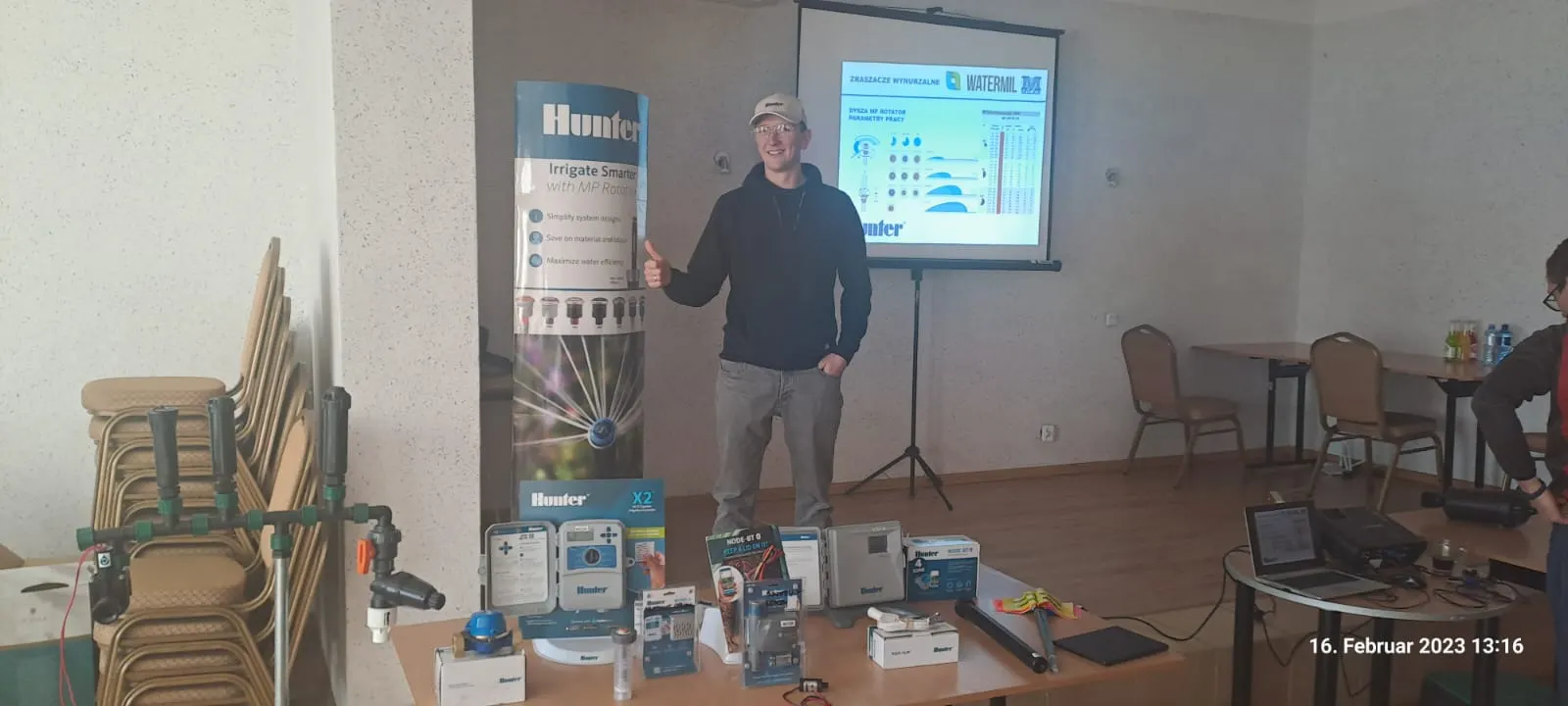Präsentation der Hunter-Komponenten auf einer Schulung
