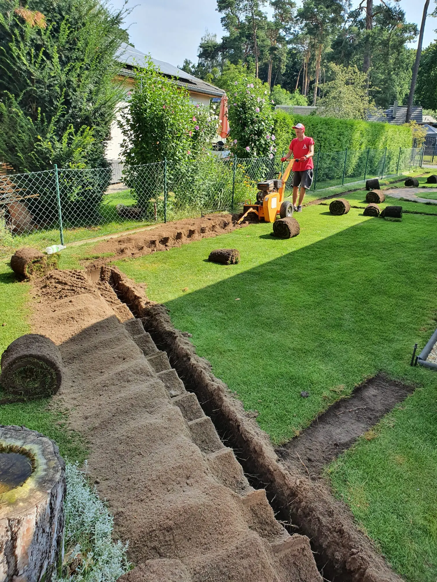 Montage einer Rasenberegnung – Raum Cottbus und Lausitz